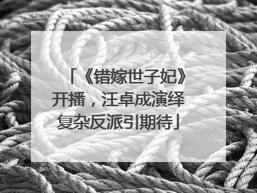 《错嫁世子妃》开播，汪卓成演绎复杂反派引期待