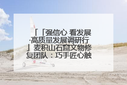 「强信心 看发展·高质量发展调研行」麦积山石窟文物修复团队：巧手匠心触摸“光阴的故事”
