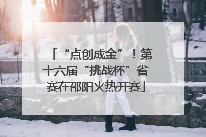 “点创成金”！第十六届“挑战杯”省赛在邵阳火热开赛