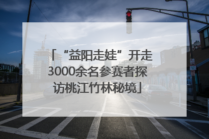 “益阳走娃”开走 3000余名参赛者探访桃江竹林秘境