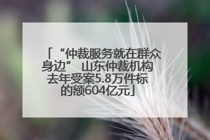 “仲裁服务就在群众身边” 山东仲裁机构去年受案5.8万件标的额604亿元
