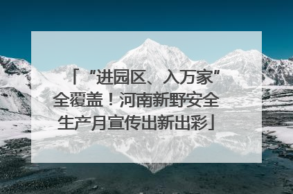“进园区、入万家”全覆盖！河南新野安全生产月宣传出新出彩