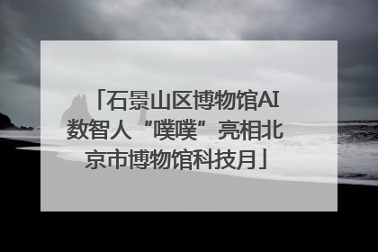 石景山区博物馆AI数智人“噗噗”亮相北京市博物馆科技月