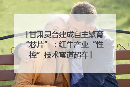 甘肃灵台建成自主繁育“芯片”：红牛产业“性控”技术弯道超车