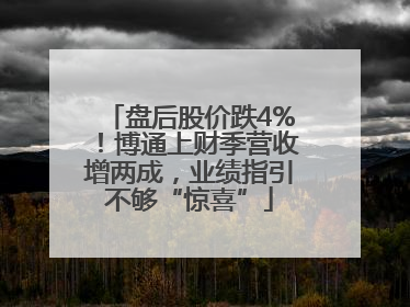 盘后股价跌4%！博通上财季营收增两成，业绩指引不够“惊喜”