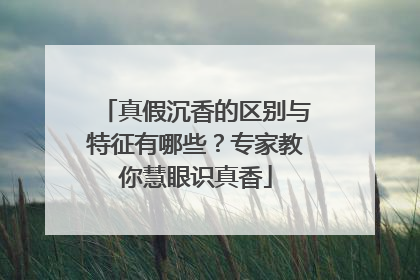 真假沉香的区别与特征有哪些？专家教你慧眼识真香