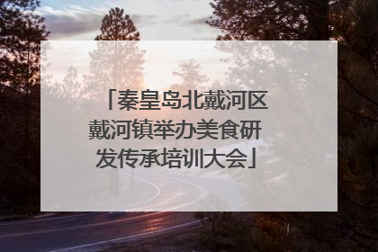 秦皇岛北戴河区戴河镇举办美食研发传承培训大会
