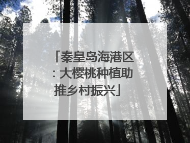 秦皇岛海港区：大樱桃种植助推乡村振兴