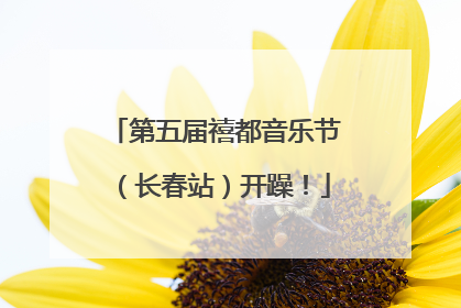 第五届禧都音乐节（长春站）开躁！