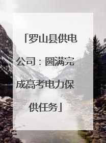 罗山县供电公司：圆满完成高考电力保供任务