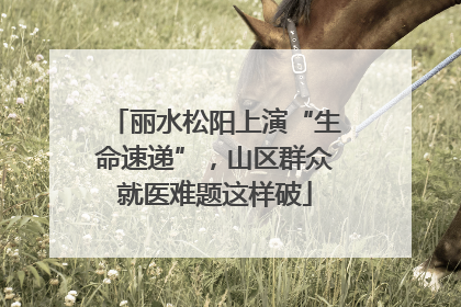 丽水松阳上演“生命速递”，山区群众就医难题这样破