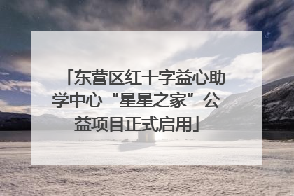 东营区红十字益心助学中心“星星之家”公益项目正式启用