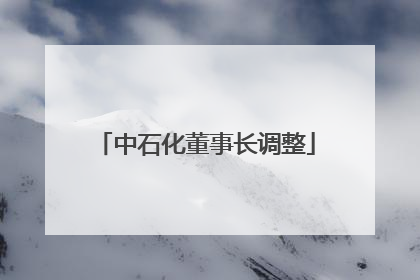中石化董事长调整