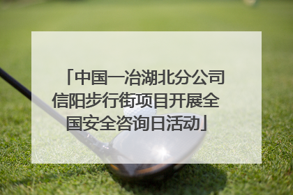 中国一冶湖北分公司信阳步行街项目开展全国安全咨询日活动