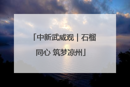 中新武威观｜石榴同心 筑梦凉州