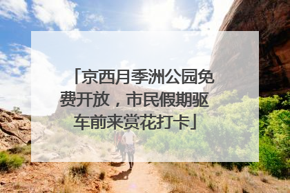 京西月季洲公园免费开放，市民假期驱车前来赏花打卡