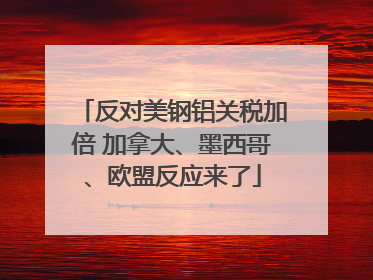 反对美钢铝关税加倍 加拿大、墨西哥、欧盟反应来了
