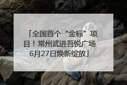 全国首个“金标”项目！常州武进吾悦广场6月27日焕新绽放