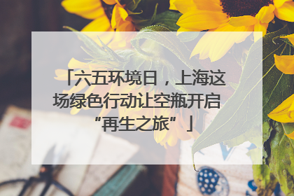 六五环境日，上海这场绿色行动让空瓶开启 “再生之旅”