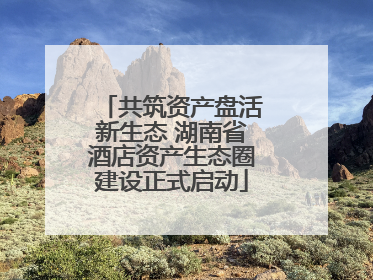 共筑资产盘活新生态 湖南省酒店资产生态圈建设正式启动
