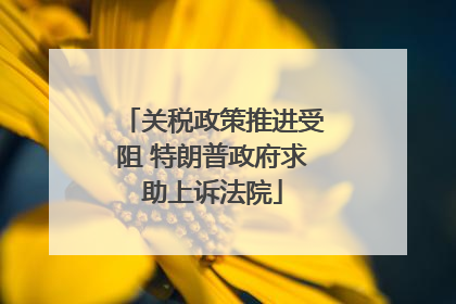 关税政策推进受阻 特朗普政府求助上诉法院