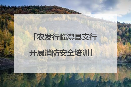 农发行临澧县支行开展消防安全培训