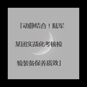 动静结合！陆军某团实战化考核检验装备保养质效