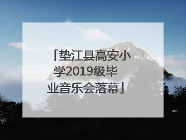 垫江县高安小学2019级毕业音乐会落幕