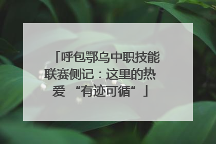 呼包鄂乌中职技能联赛侧记：这里的热爱 “有迹可循”