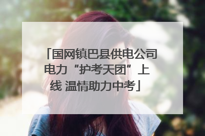 国网镇巴县供电公司 电力“护考天团”上线 温情助力中考