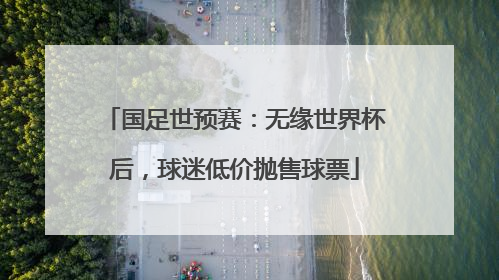 国足世预赛：无缘世界杯后，球迷低价抛售球票