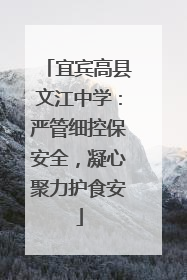 宜宾高县文江中学：严管细控保安全，凝心聚力护食安