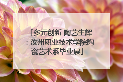 多元创新 陶艺生辉：汝州职业技术学院陶瓷艺术系毕业展