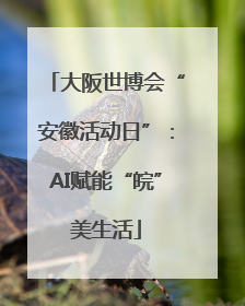 大阪世博会“安徽活动日”：AI赋能“皖”美生活