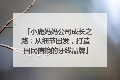 小鹿妈妈公司成长之路：从细节出发，打造国民信赖的牙线品牌