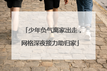 少年负气离家出走，网格深夜接力助归家