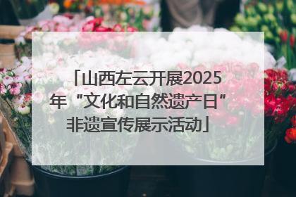 山西左云开展2025年“文化和自然遗产日”非遗宣传展示活动