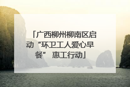 广西柳州柳南区启动“环卫工人爱心早餐” 惠工行动