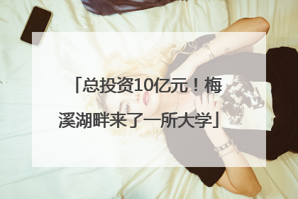 总投资10亿元！梅溪湖畔来了一所大学