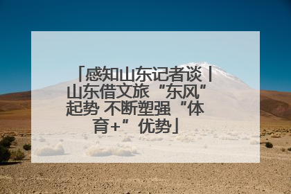 感知山东记者谈丨山东借文旅“东风”起势 不断塑强“体育+”优势