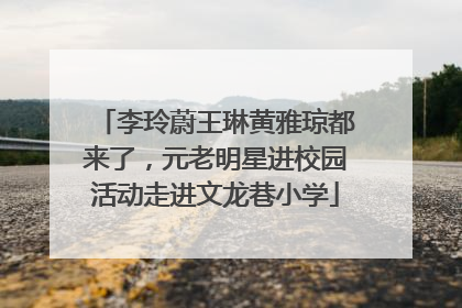 李玲蔚王琳黄雅琼都来了，元老明星进校园活动走进文龙巷小学