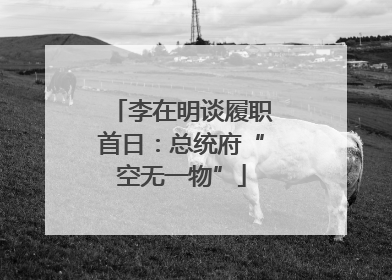 李在明谈履职首日：总统府“空无一物”