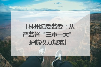 林州纪委监委：从严监督“三重一大” 护航权力规范