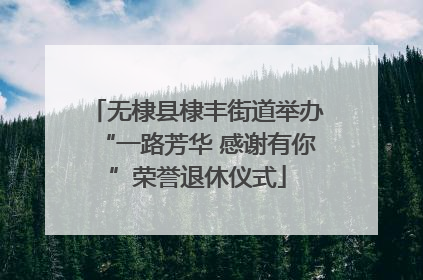 无棣县棣丰街道举办“一路芳华 感谢有你”荣誉退休仪式