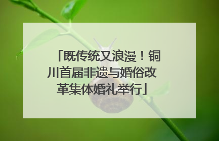 既传统又浪漫！铜川首届非遗与婚俗改革集体婚礼举行
