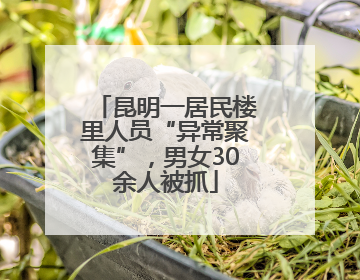 昆明一居民楼里人员“异常聚集”，男女30余人被抓