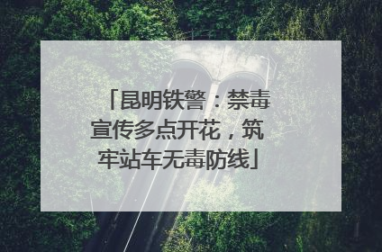 昆明铁警：禁毒宣传多点开花，筑牢站车无毒防线