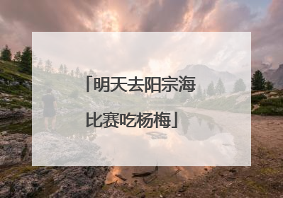 明天去阳宗海比赛吃杨梅