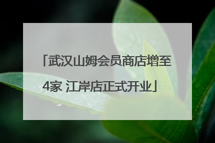 武汉山姆会员商店增至4家 江岸店正式开业
