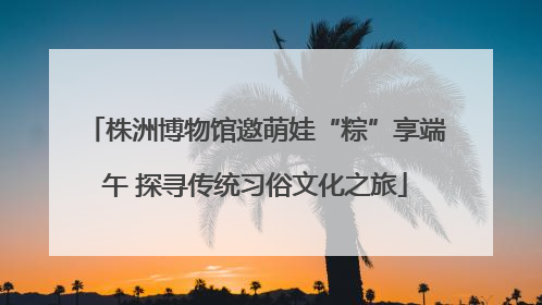 株洲博物馆邀萌娃“粽”享端午 探寻传统习俗文化之旅